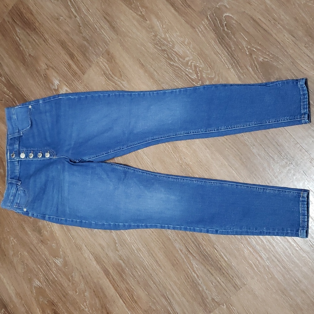 (29W) DYNDNM KATE High Rise Skinny Contemporary Modern Trendy Streetwear